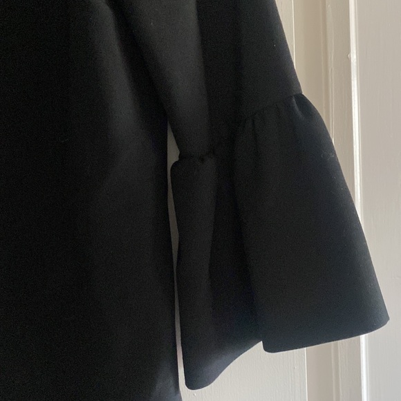 Zara black mini dress with bell sleeves - Picture 2 of 3